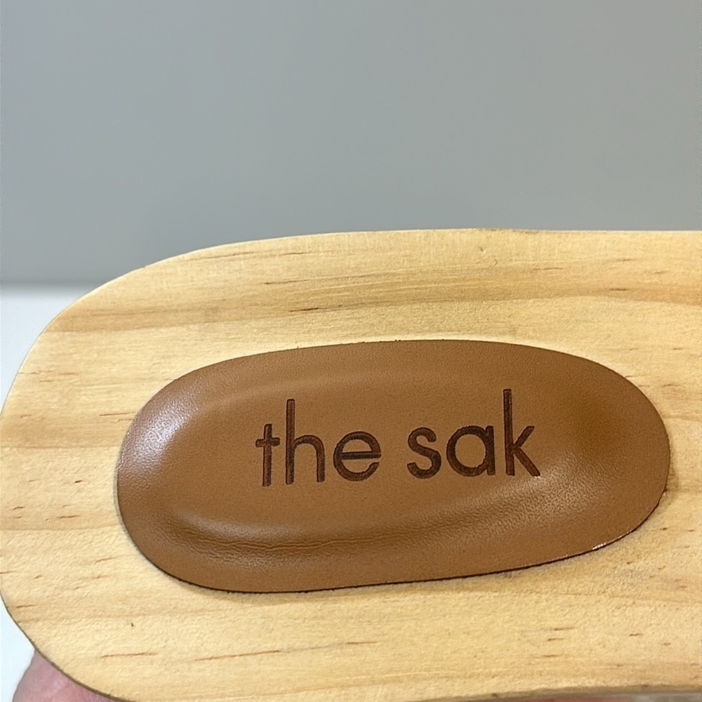 The Sak Ella Crochet Wood Slide Sandals Sz 7 Cottagecore Retro Vintage Inspired - Picture 11 of 16